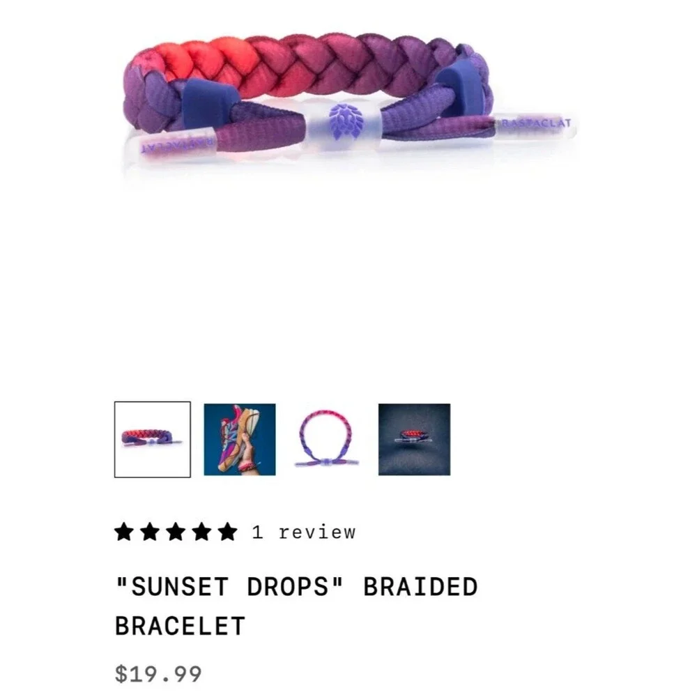 RASTACLAT SHOELACE BRAIDED PULL TO CLOSE BRACELET.